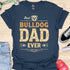 The best bulldog dad ever - V1 - Creative Vintage T-Shirt